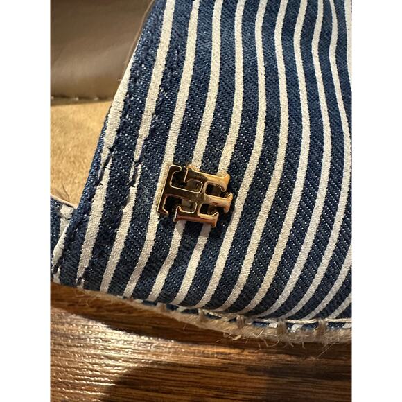 Tommy Hilfiger Women’s Striped Espadrille Flats Blue SZ 9.5 NWOB – Coastal Vibes - Picture 8 of 9